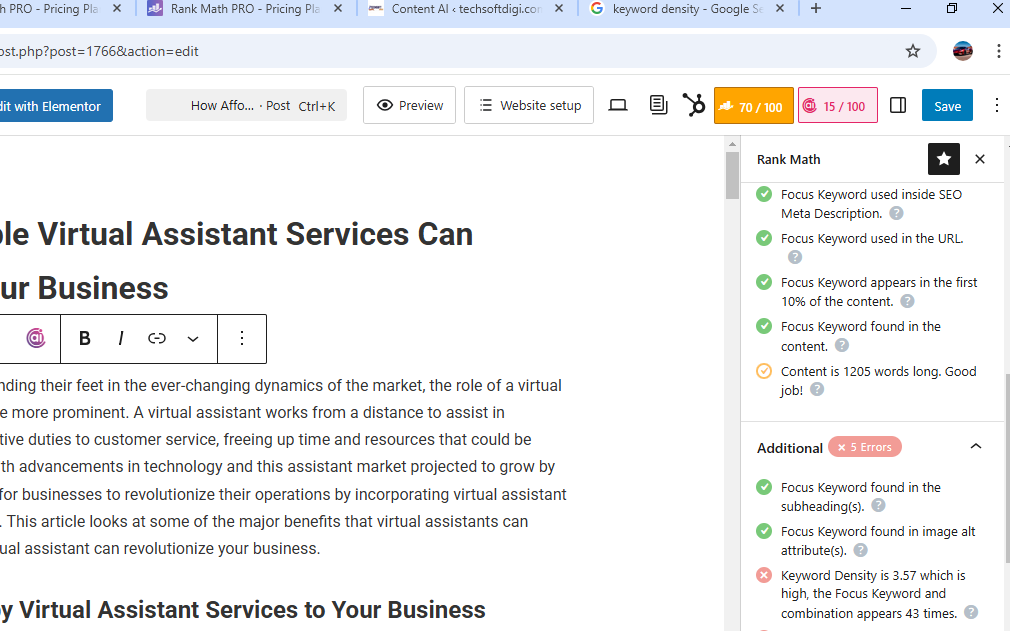On Page Customization